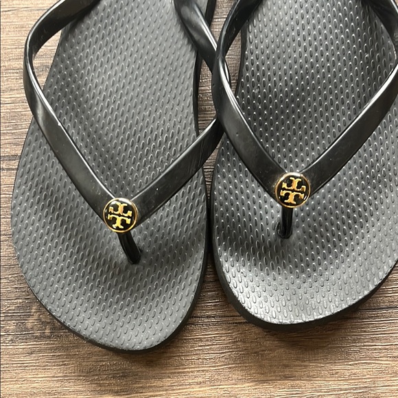 Tory Burch Black Flip Flops - Picture 2 of 3